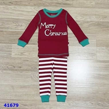 Pijama đỏ chữ Mery - size 3y