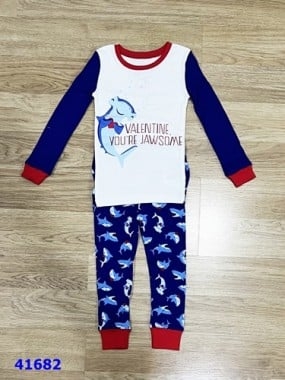 Pijama trắng cá - size 3y