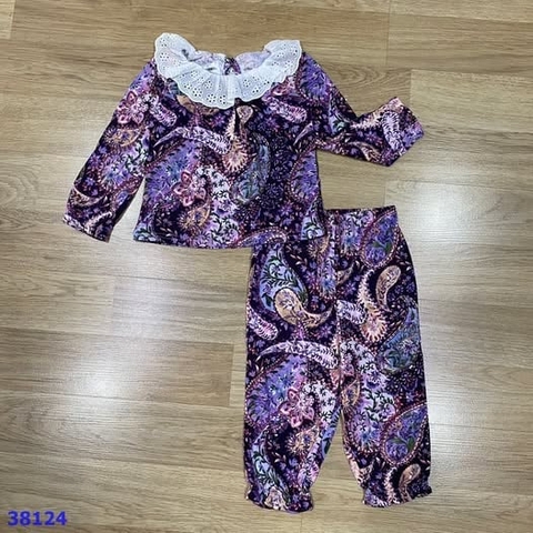 Bộ Next tím họa tiết - size 12-18m