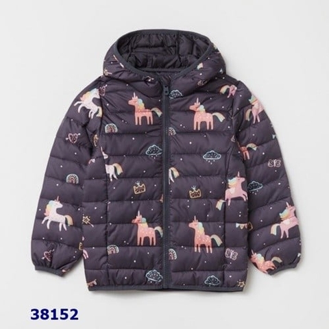 Áo phao Stera đen ngựa 1 sừng - size 3-4y