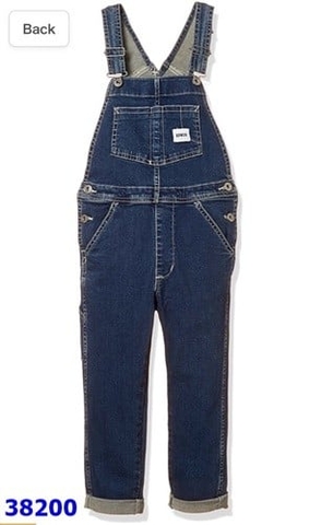 Quần yếm jean Edwin xanh đen - size 100