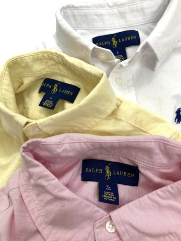 Áo sơmi Polo hồng nhạt- size 18y