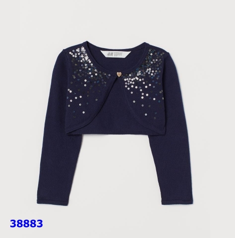 Cardigan H&M xanh đen đính cườm