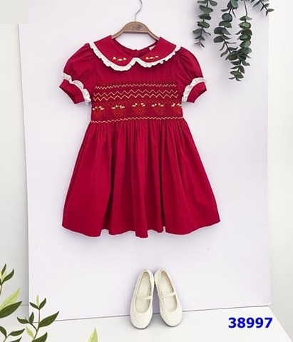 Đầm OliRiver đỏ hoa vàng - size 3y
