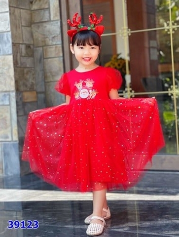 Đầm Sofia đỏ Noel - size 18-24m