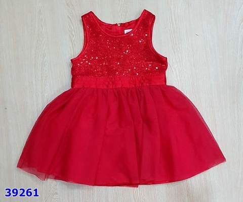 Đầm Cat&Jack đỏ kim sa - size 12m
