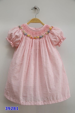 Đầm Smock hồng - size 10y