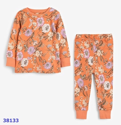 Bộ Next cam hoa tím - size 2-3y