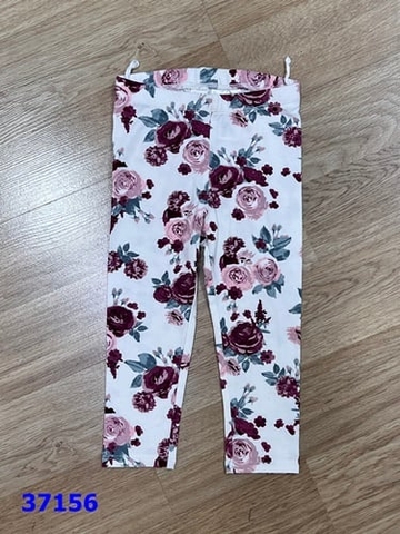 Legging HM trắng hoa hồng - size 12-18m