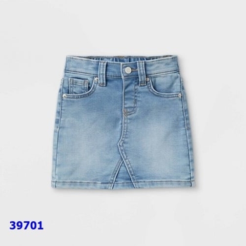 Chân váy Cat&Jack chữ A xanh nhạt - size 2y