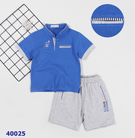 Bộ Nexxi polo xanh dương - size 1y