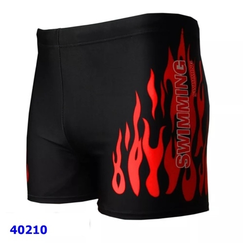 Quần bơi đen lửa đỏ - size 9y