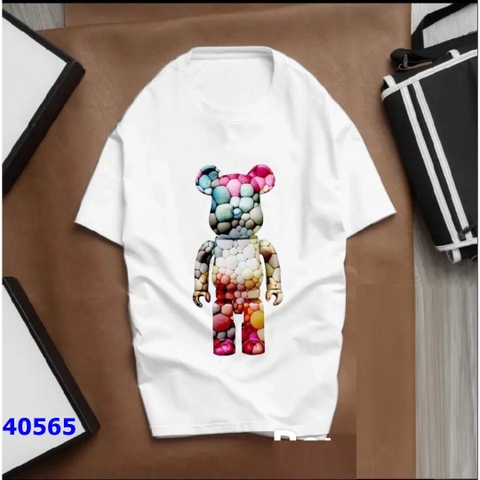 Áo Beartrick trắng gấu hồng