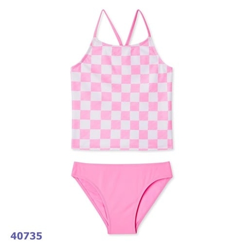 Đồ bơi George Caro hồng trắng - size 10-12y