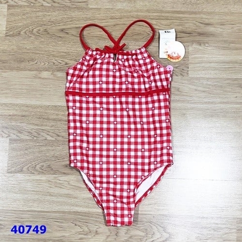Đồ bơi George đỏ caro - size 10-12y