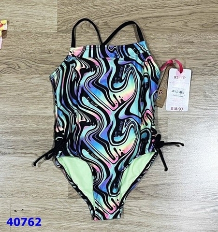 Đồ bơi Justice loang xanh và đen - size 5-6y