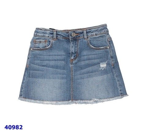 Chân váy Zara jean xanh nhạt - size 5y