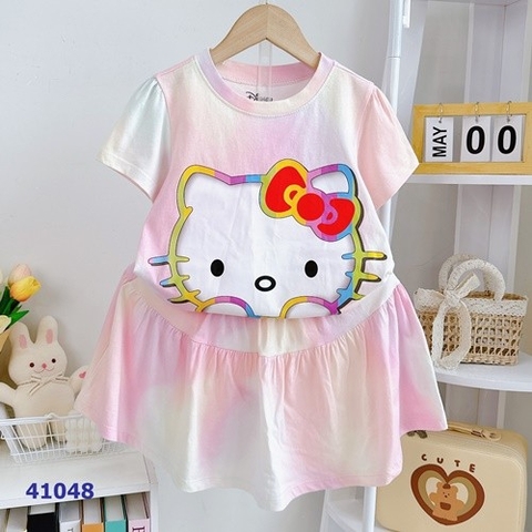 Bộ váy Disney hồng nhạt Kitty- size 7-8y