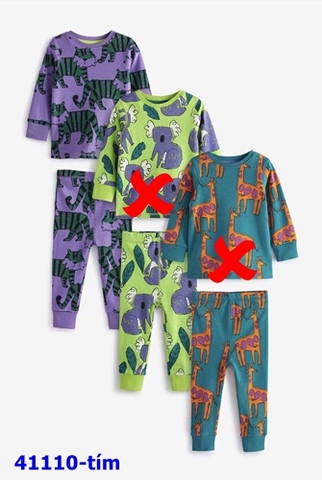 Bộ Next tím hổ - size 1.5-2y