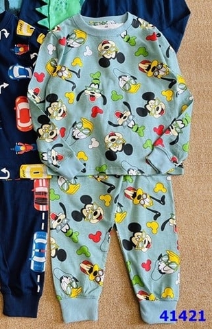 Bộ HM xanh nhìu mickey - size 18-4m
