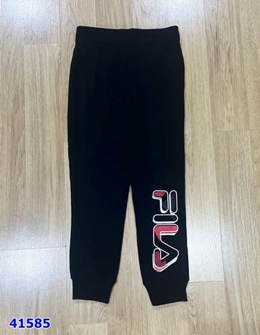 Quần nỉ FiLa đen Fila đỏ - size 5y