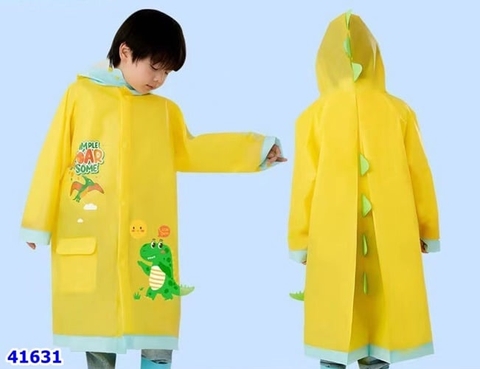 Áo mưa vàng khủng long - size XL (120-130)