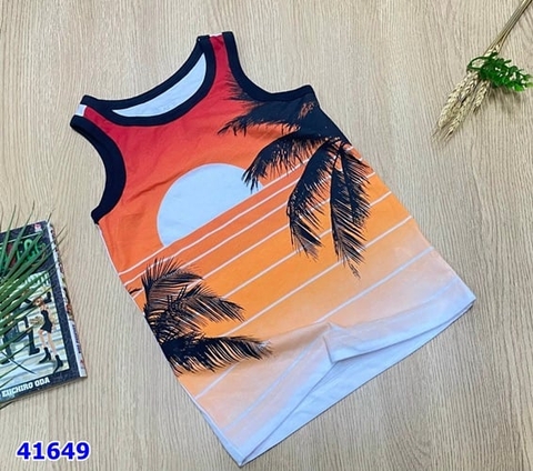 Áo ba lỗ Place cam cây dừa - size 16y