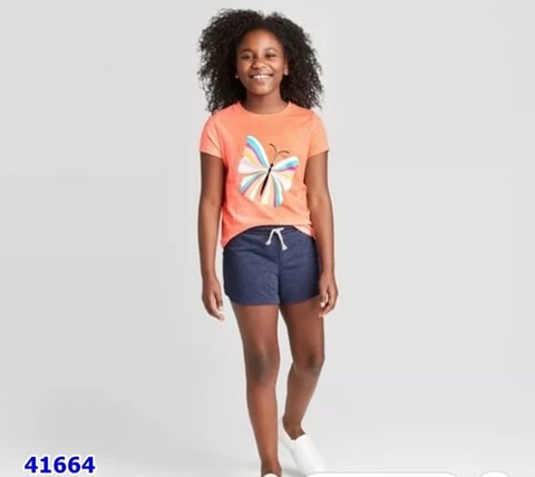 Quần short Cat&Jack xanh đậm - size 4-5y
