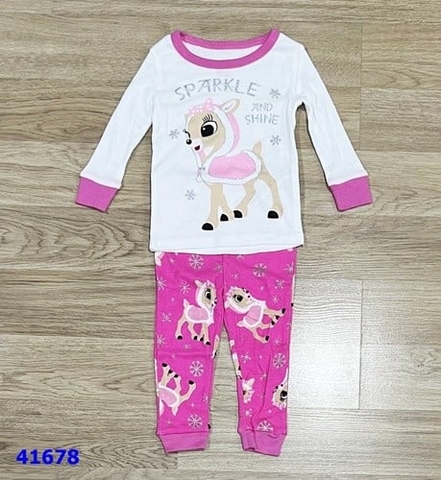 Pijama trắng hươu - size 12m