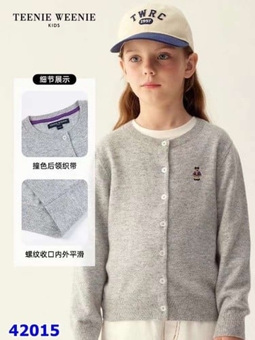 Cardigan Teenie Weenie xám - size 120