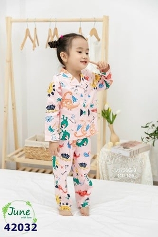 Pijama June hồng khủng long