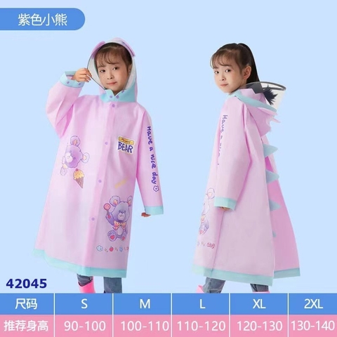 Áo mưa tím gấu