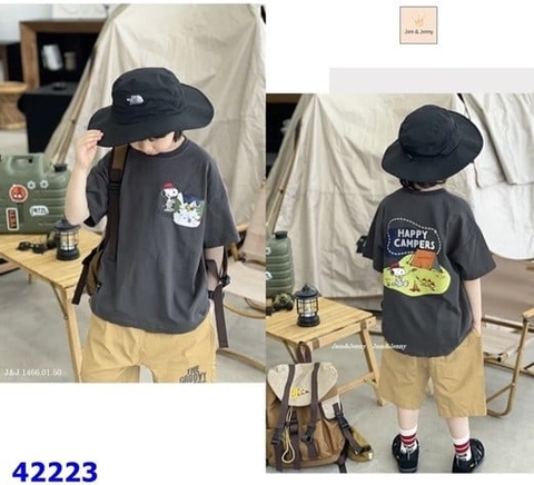 Bộ ngắn Bt Jam&Jenny xám chó - sz 5/6y