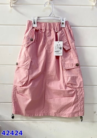 Chân váy MU.XI dài hồng- size 170