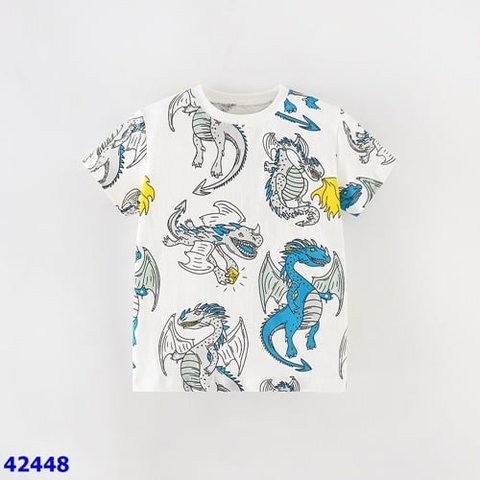 Áo thun Malwee trắng khủng long - size 130