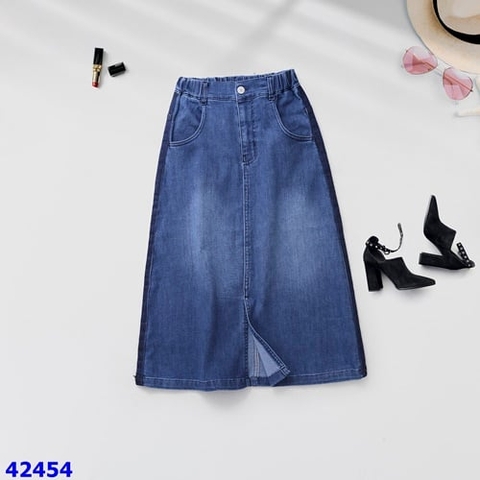 Chân váy Jean dài Nexxi đậm - size 14y