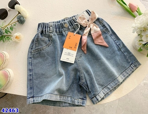 Quần short Jean BG nơ hồng - size 150 (s170)