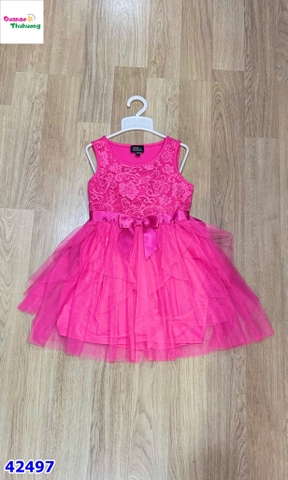 Đầm ren lilt hồng đậm