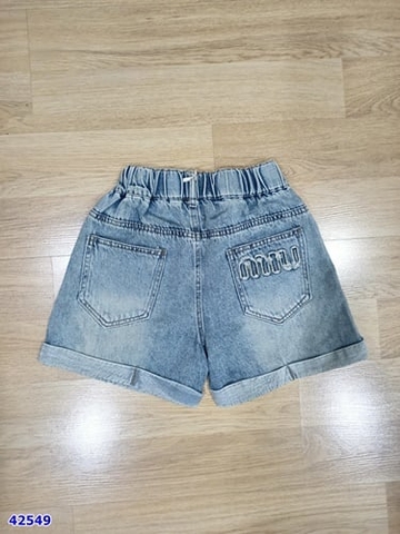 Short jean đính đá - size 110