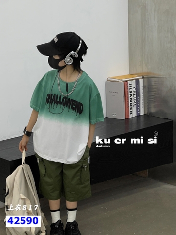 Bộ cool miss salowwin xanh lá - size 130
