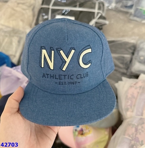 Nón xanh đen NYC - size 9-12m