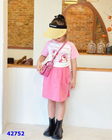 Set váy Miakid túi hộp Strawberry - size 3-4y