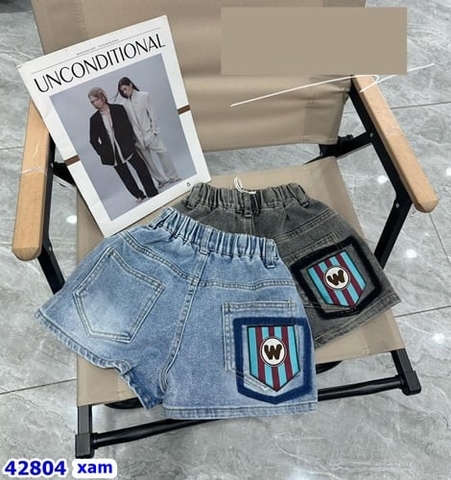 Short Jean túi chữ W - size 130 (5/6)