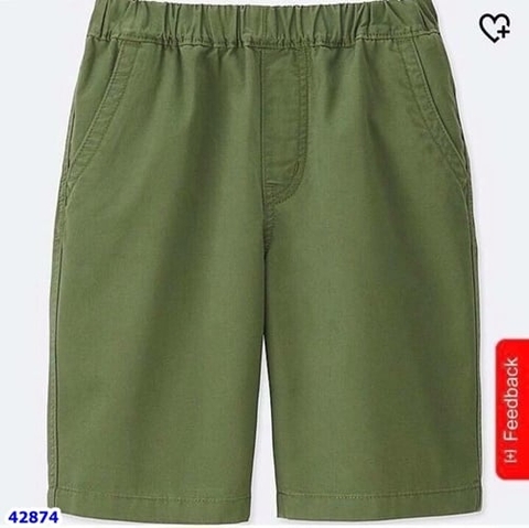 Quần short kaki xanh rêu