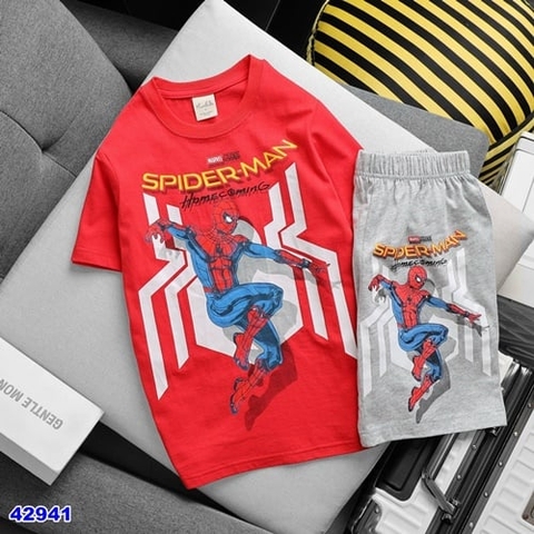 Bộ Hiunikid đỏ người nhện Spider man - size 10y