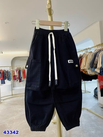 Quần Kaki túi hôp 3Roslocey XLY đen - size 4y