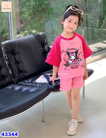 Bộ Jame&jenny hồng Kuromi size 2-3y