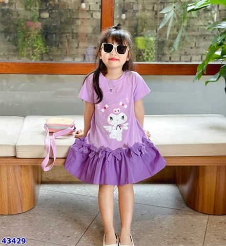 Đầm MiaKid tím Kuromi - size 18-24m