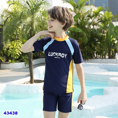 Bộ bơi xanh vàng Lucky boy - size 165