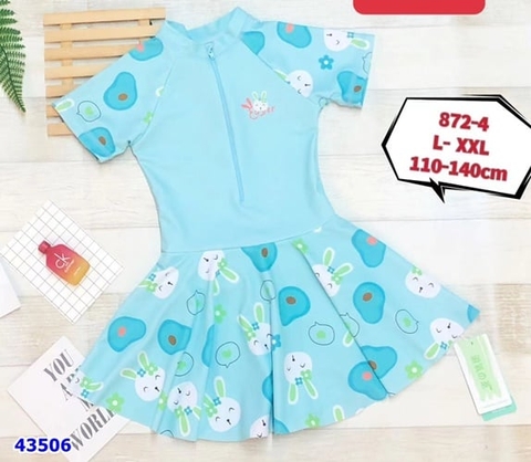 Váy bơi bé gái thỏ x.dương - size 110